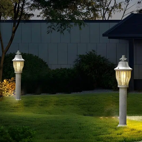 Retro Aluminum Waterproof Modern Outdoor Lights Lawn Lamp Pathway Light - Image 2