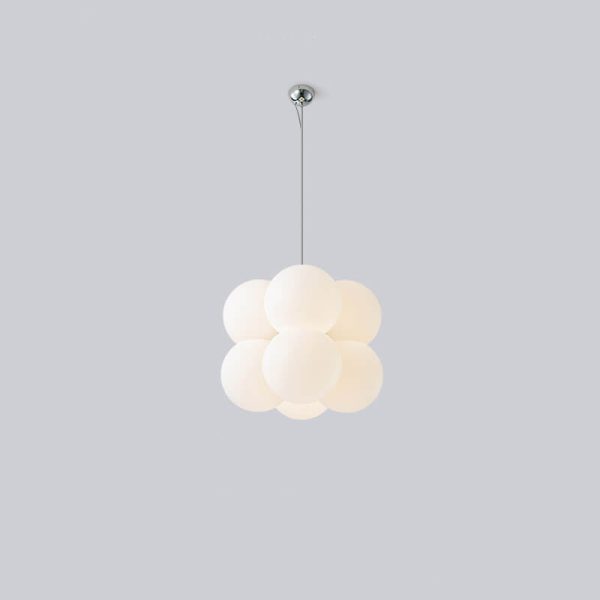 Nordic Creative White Bubble Acrylic 4/8 Light Chandelier - Image 15