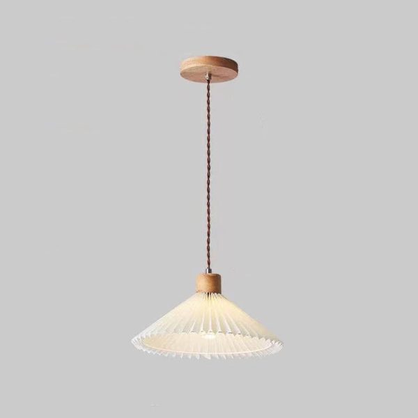 Nordic Minimalist Pleated Shade 1-Light Pendant Light - Image 14