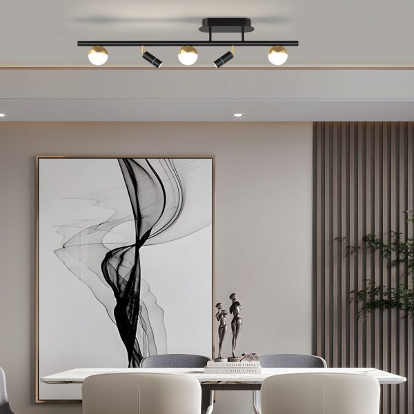 Long Strip 5/7 Lights LED Three Step Dimming Modern Ceiling Spotlights - Image 3
