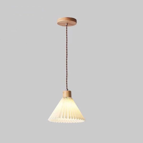 Nordic Minimalist Pleated Shade 1-Light Pendant Light - Image 15