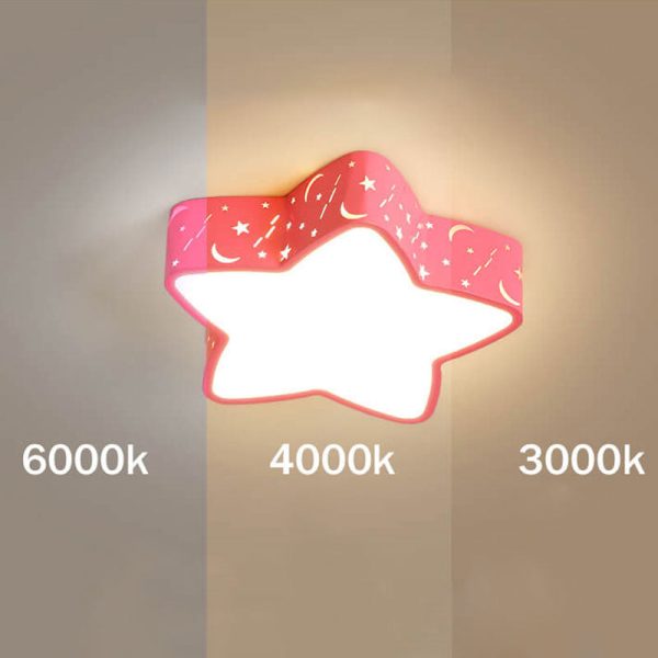 Cartoon Creative Star Shape LED Flush Mount Ceiling Light - Image 4