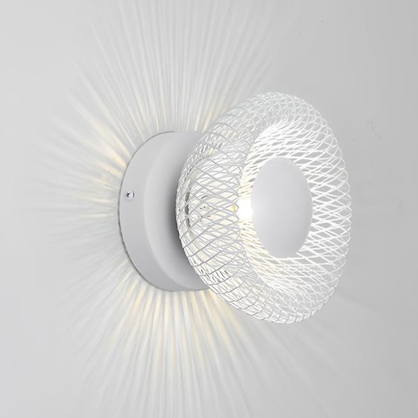Artistic Creative Circular Nest Grid LED Modern Wall Sconce Lighting - Image 9