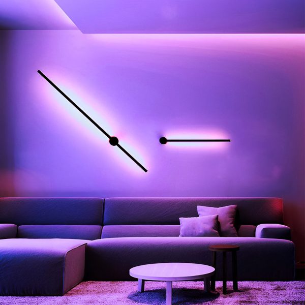 Remote Control RGB Long Strip LED Wall Lamp Sconces Wall Lights - Image 3