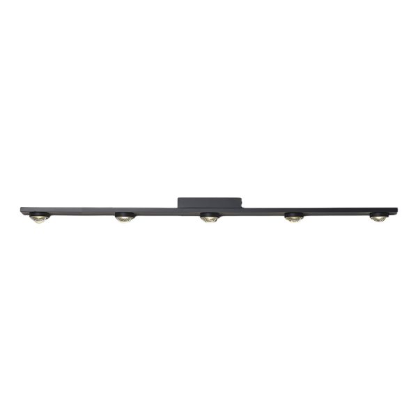 Modern Aluminum Black Long Bar Wall-Washing LED Ceiling Light - 3/4/5-Light - Image 8