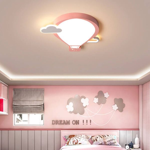 Cartoon Hot Air Balloon Kid LED Flush Mount Ceiling Light - Image 16