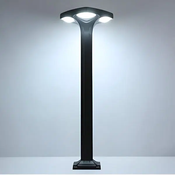 4-Light Square Waterproof LED Outdoor Path Lights - Solar & Hardwired Options - Image 6