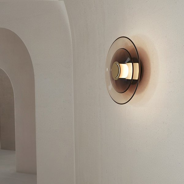 Round Creative Double-layered Glass LED Nordic Wall Sconces Lighting - Image 6