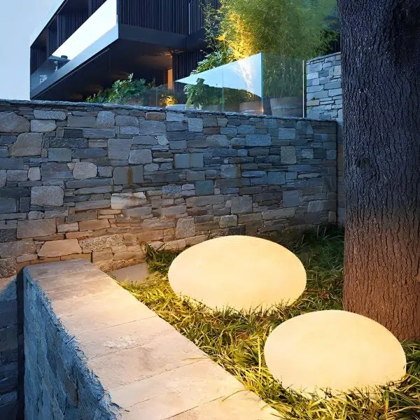 Resin Cobblestone LED Lawn Light Modern Waterproof Outdoor Landscape Lamp - Image 3