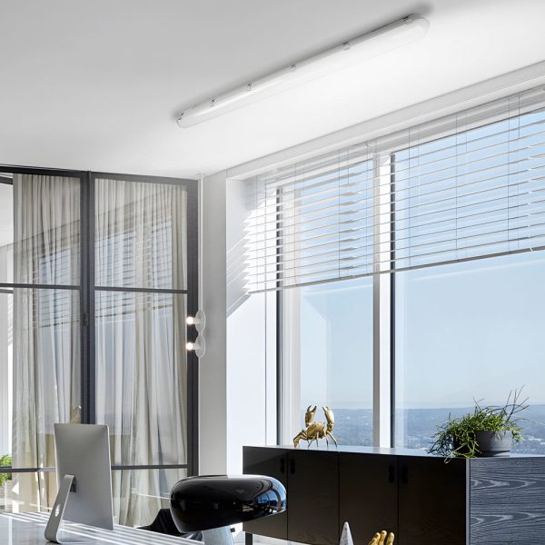 47-inch LED White Vapor-Tight Fixture Flush Mount Ceiling Light, 3000K/5000K/6500K - Image 2