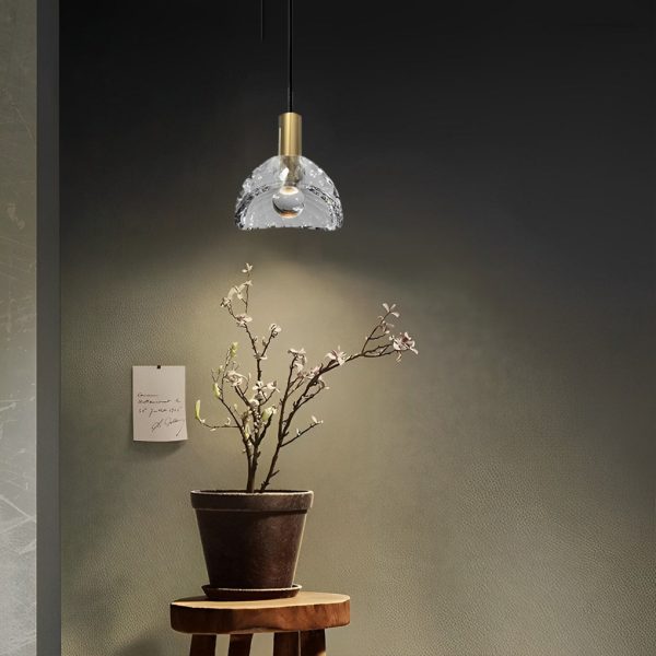 Creative Crystal Shade LED Copper Minimalist Modern Pendant Lights Fixture - Image 2