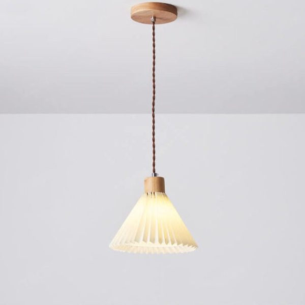 Nordic Minimalist Pleated Shade 1-Light Pendant Light - Image 18