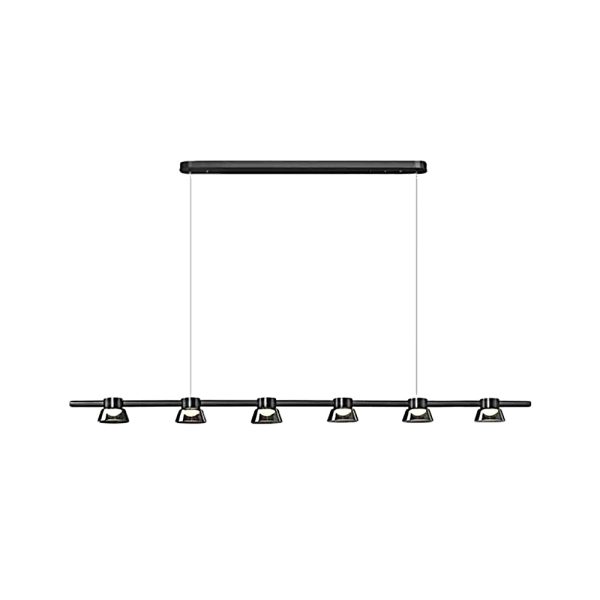 Ring LED Pendant with Smoke Gray Glass Shades - Image 12