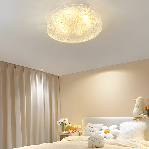 Round Water Ripples Acrylic Iron Simple Modern Ceiling Light Fixture - Image 3
