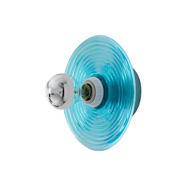 Round Stripes Glass Electroplated Iron Nordic Wall Lamp Ceiling Lights - Image 9