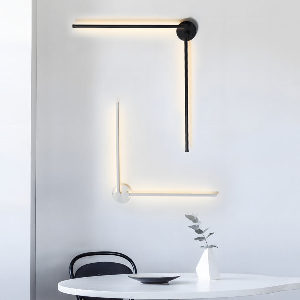 1 PC Black Modern Rotatable Linear LED Wall Light Sconces - Image 5