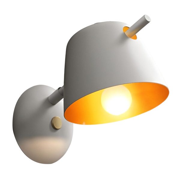 Hat-style Matte Metal Nordic Mounted Modern Wall Sconce Lighting - Image 15