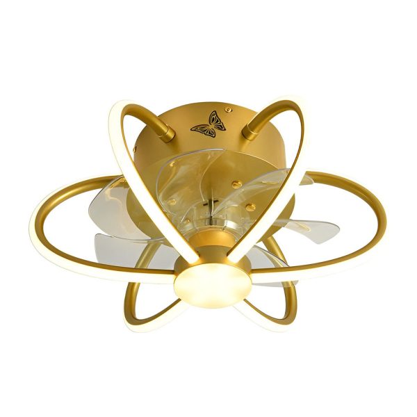 Flower Intelligent Dimmable LED Modern Bladeless Ceiling Fans with Remote - Image 8