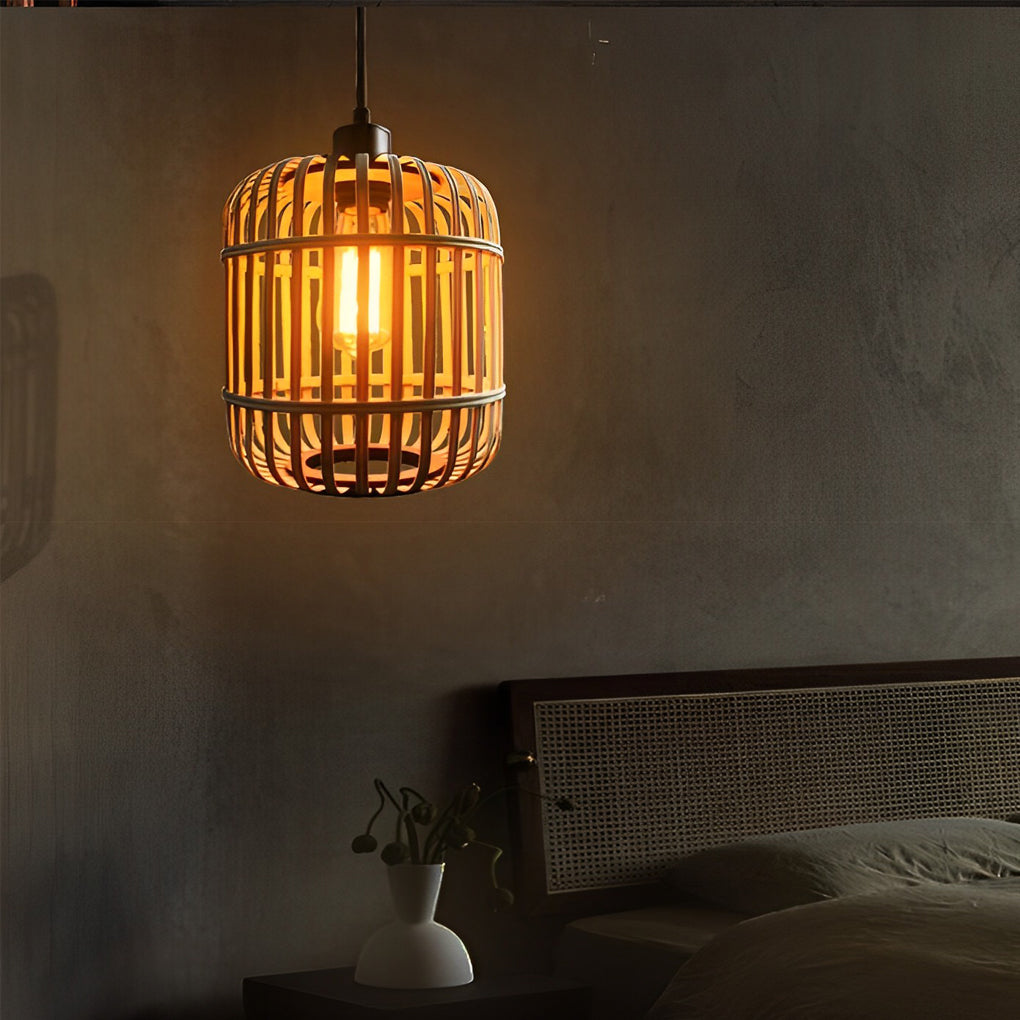 3-74058e5b-9adc-4420-8176-b1713e559aa7.jpg Handmade Rattan Lantern Shape Minimalist Japanese Style Pendant Lights - Image 1