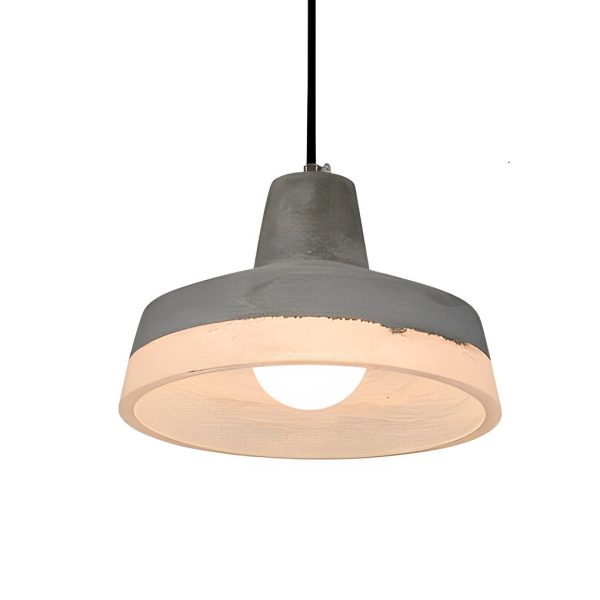 Round Creative Resin Cement Minimalist Industrial Pendant Light Chandelier - Image 9