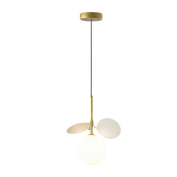 Colorful Creative Glass Flower Leaves Nordic Pendant Lights Chandelier - Image 11