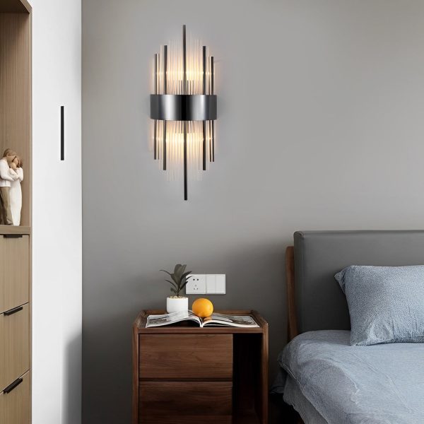 Simple Luxury Three Step Dimming LED Post-Modern Crystal Wall Lights Fixture - Image 4