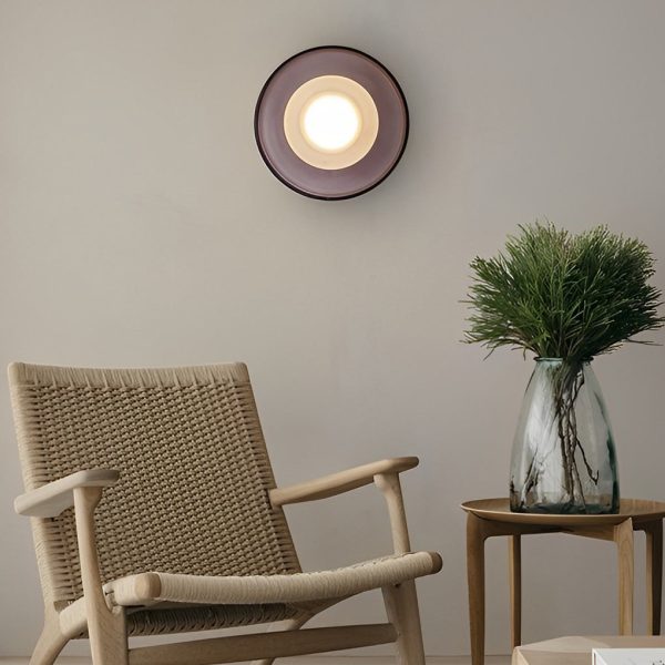 Creative Round Glass LED Post Modern Wall Lamp Wall Sconce Lighting - Image 2