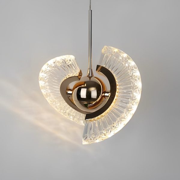 Creative Circle Anodized Acrylic LED Modern Pendant Lighting Hanging Lamp - Image 9