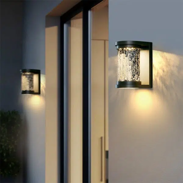 Modern Luxury Glass Stereoscopic Luminescence Cylindrical LED Wall Light - Image 4