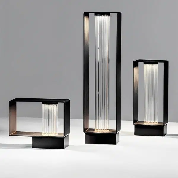 Sleek Modern Solar Path Light with Ribbed Acrylic Shade and Strip Frame - Image 10