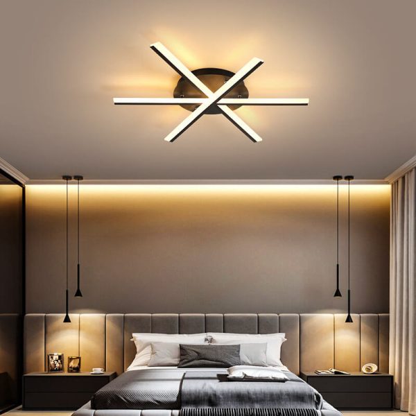 Nordic Creative Line 1-Light LED Semi-Flush Mount Ceiling Light - Image 19