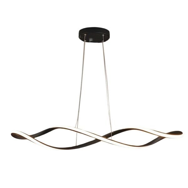 Creative Waves Stepless Dimming LED Electroplating Modern Chandelier - Image 10