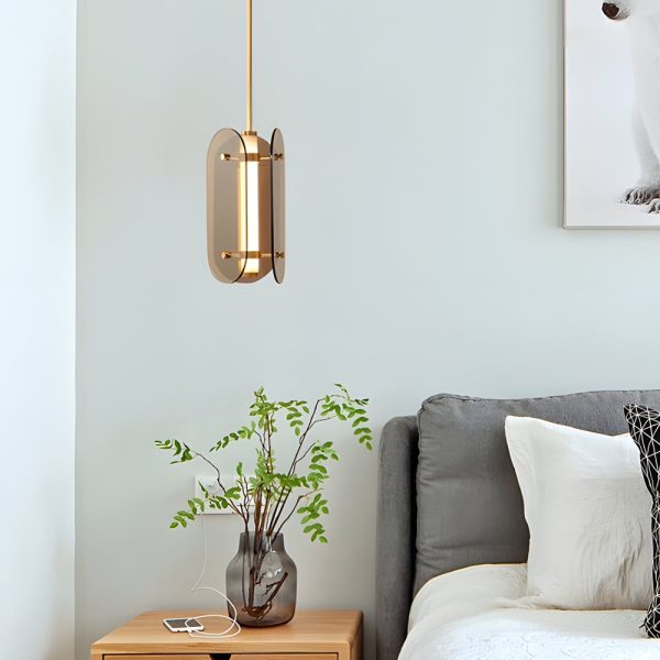 Long Round Glass Creative LED Simple Luxury Ins Nordic Small Pendant Lights - Image 2