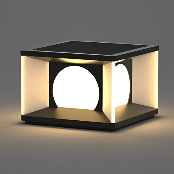 Square LED Waterproof Modern Solar Post Caps Lights Deck Post Lights - Image 9