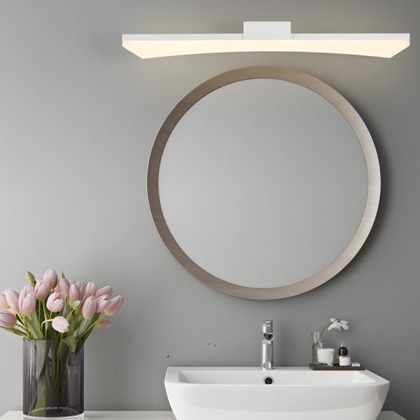 Ultra-Sleek Curved Linear LED Vanity Light for Modern Bathrooms - Image 3