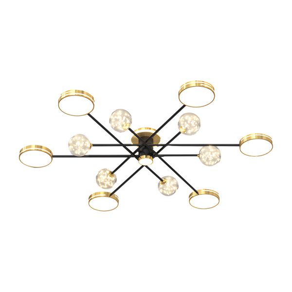 Starry Flowers Three Step Dimming Modern Ceiling Lights Fixture Hanging Lamp - Image 10
