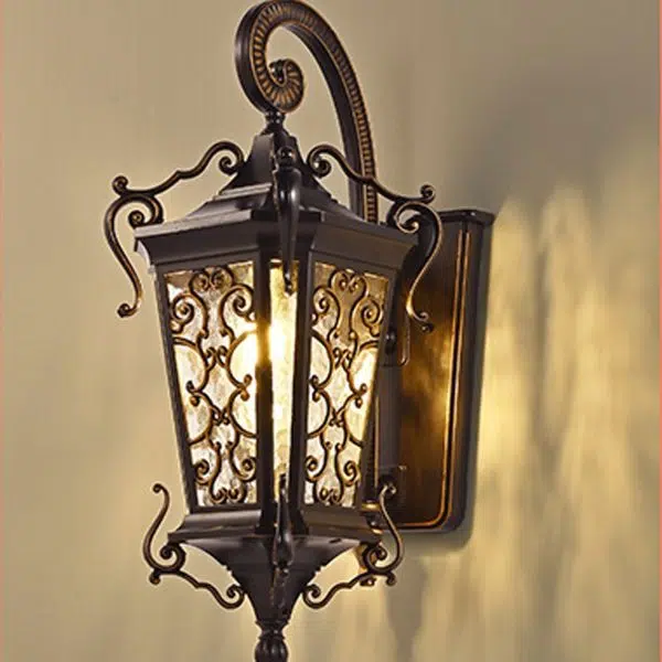 European Palace Outdoor Waterproof 1-Light Wall Sconce Lamp - Image 23