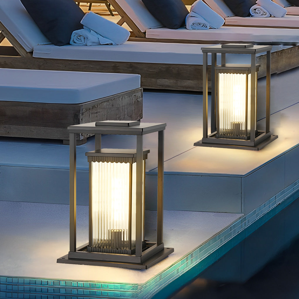 3-a8e693bb-dcbe-4546-b7de-b73fb730bdcb.jpg Square Waterproof Intelligent Light Control Black Solar Lawn Lights - Image 1