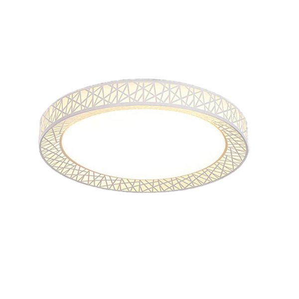 Modern Creative Round Bird's Nest Iron LED Flush Mount Ceiling Light - Image 19
