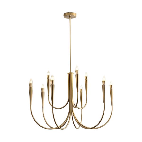 6/9-Light Retro Candlelight 3 Step Dimming LED French Style Chandelier - Image 10