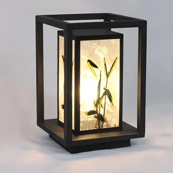 Artistic Solar LED Path Lights with Landscape Pattern - Image 8