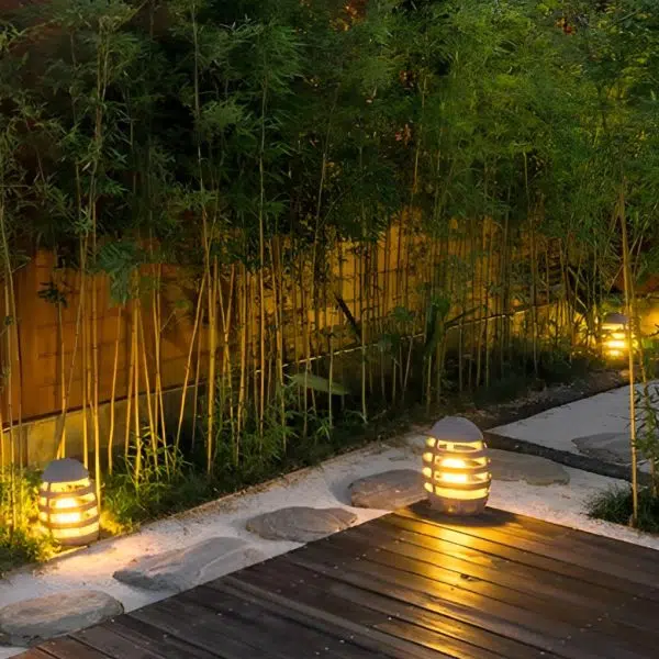 Resin Egg Shaped Waterproof LED Modern Outdoor Lawn Light Garden Lights - Image 2