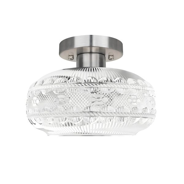 Acrylic Lantern Shade Luxury Matte Metal American Ceiling Lamp - Image 7