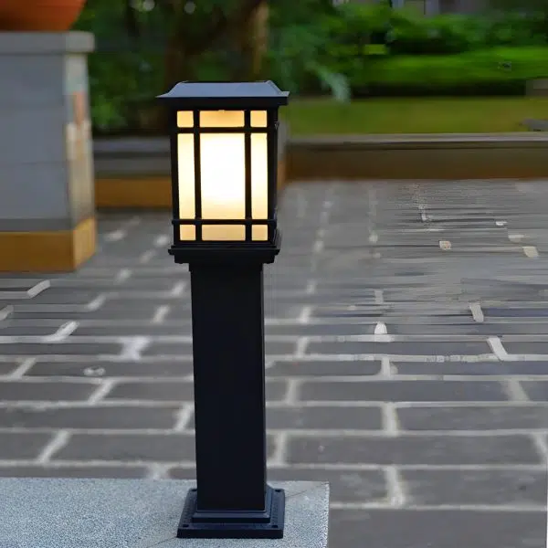 Waterproof Outdoor Three Step Dimming Black Modern Solar Path Lights - Image 3