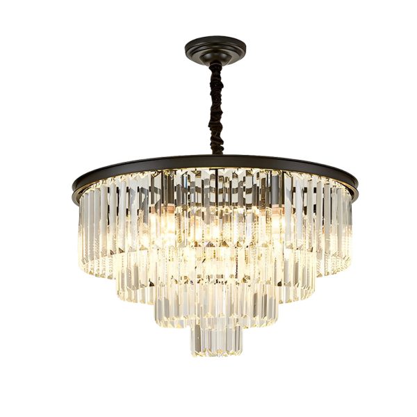 4 Layers Crystal Round Luxury Three Step Dimming Modern Chandelier - Image 9