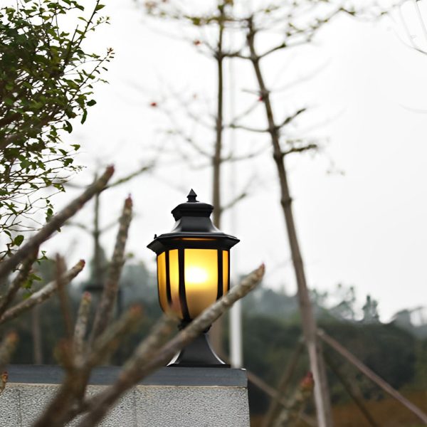 Retro Minimalist Waterproof Aluminum European-style Pillar Lamp Post Lights - Image 3