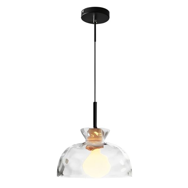 Round Creative Glass Wood Japanese Style Pendant Lights Small Chandelier - Image 10