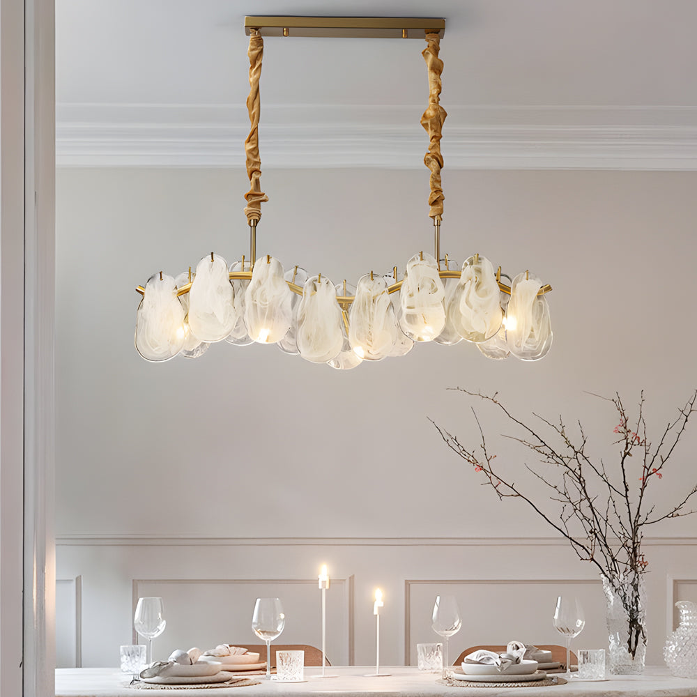 3-d7e735e8-8ab4-417b-a343-4918550ab40c.jpg Round Long Wave Glass Clouds 3 Step Dimming Luxury French Style Chandelier - Image 1