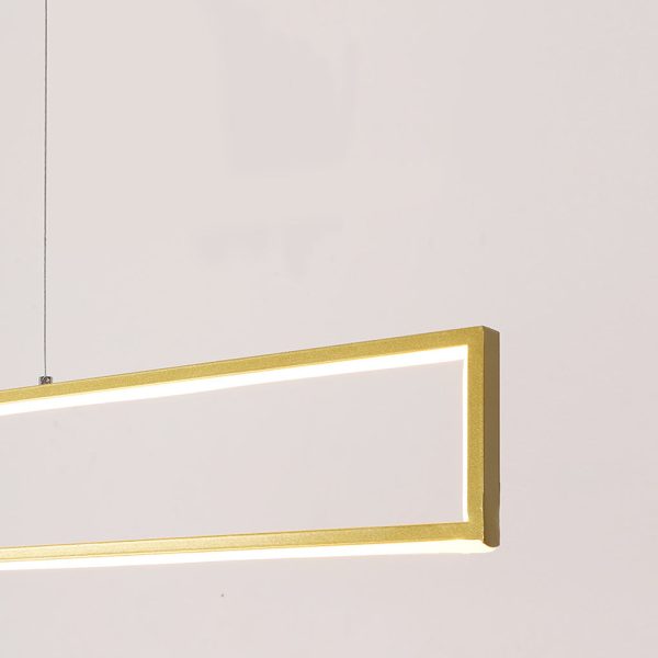 Creative Rectangular Frame LED Modern Chandelier Hanging Ceiling Lamp - Image 12