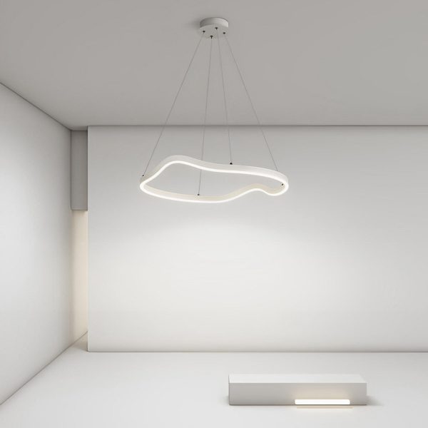 Irregular Ring LED Three Step Dimming Minimalist Chandelier Pendant Lighting - Image 4